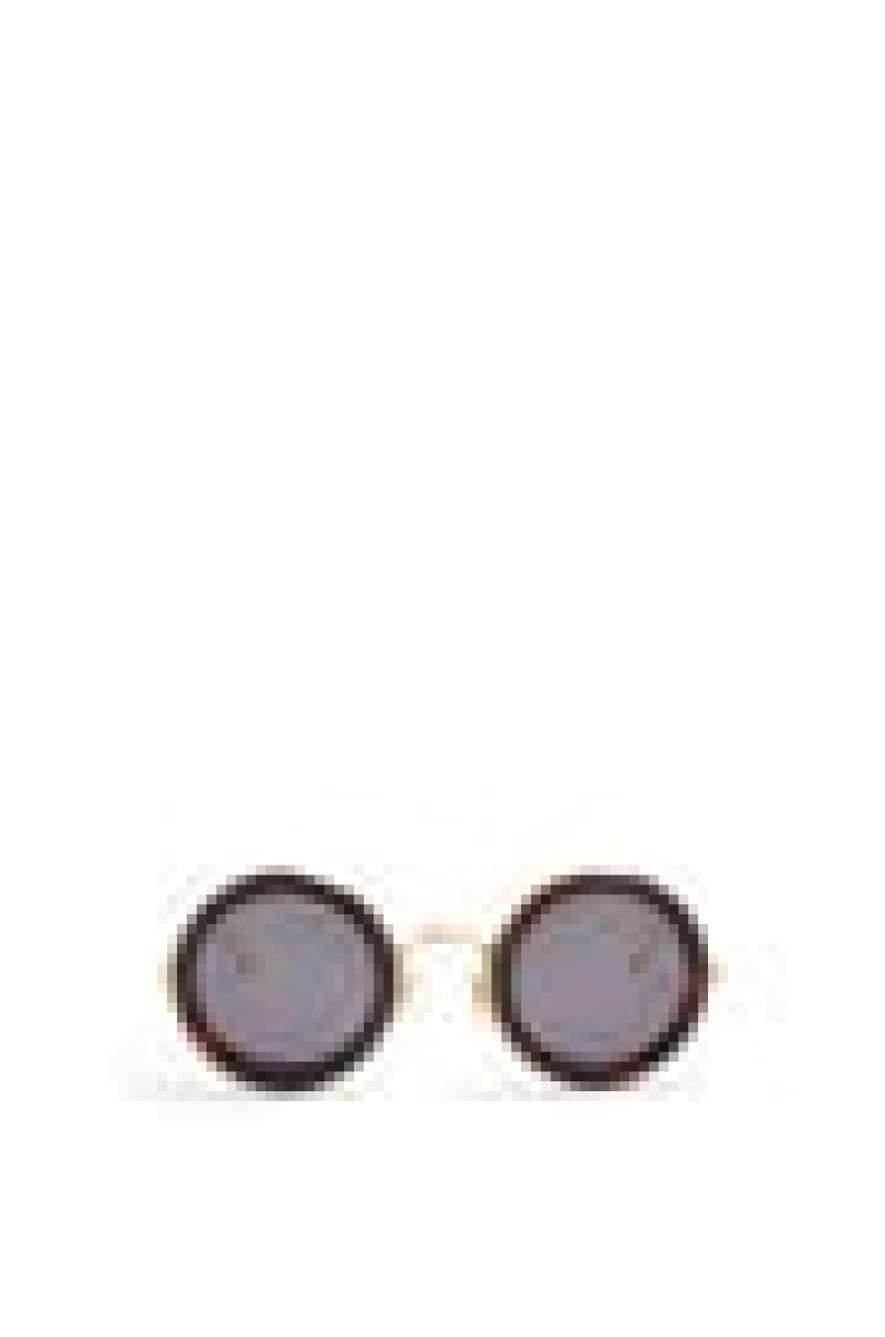 Gafas de Sol Loewe Round sunglasses in acetate Mujer Doradas Claro | 168CQSYBO