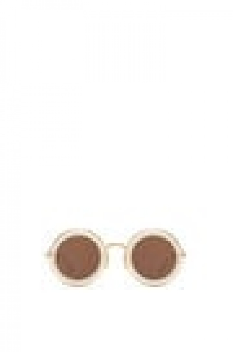 Gafas de Sol Loewe Round sunglasses in acetate Mujer Doradas | 340GPDHQV