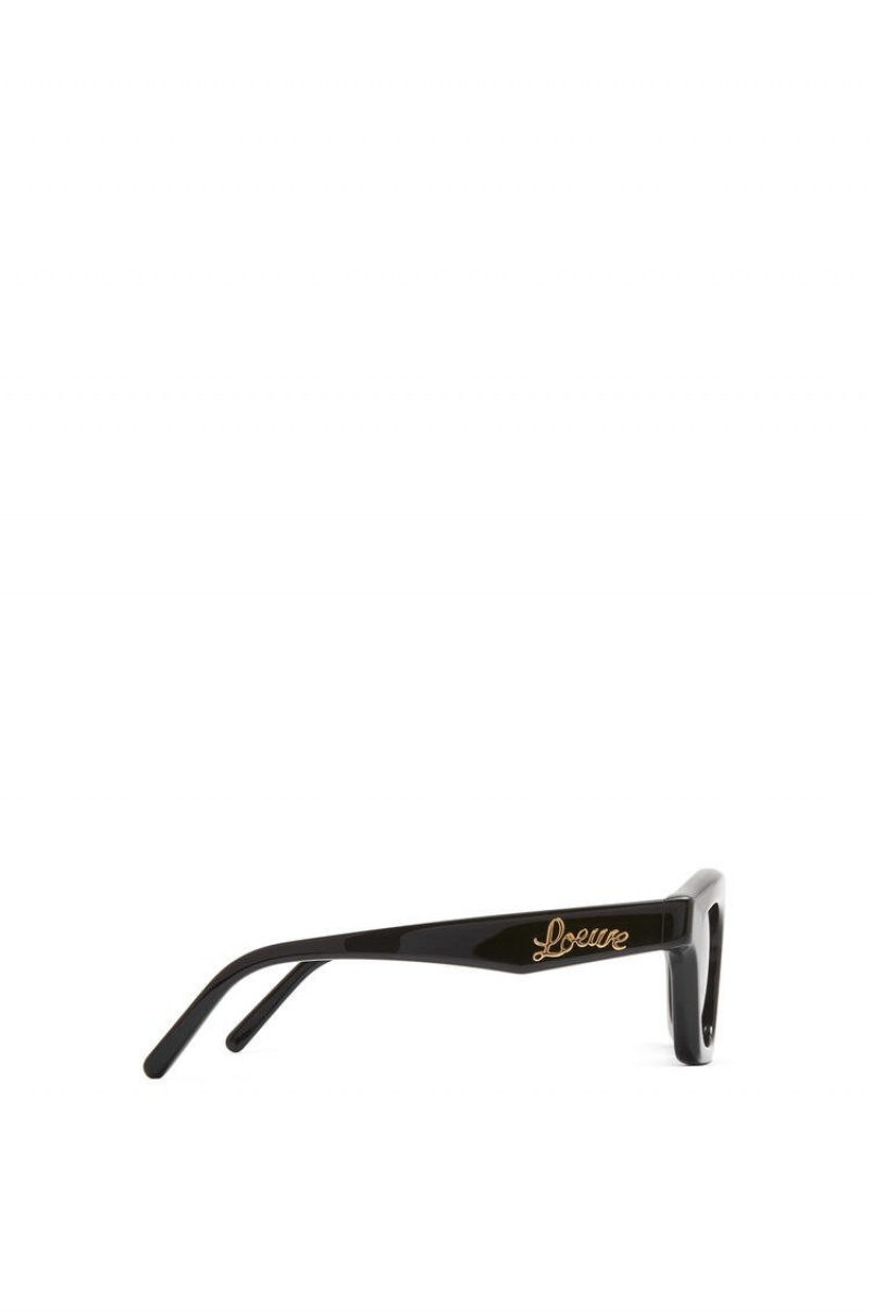 Gafas de Sol Loewe Small browline sunglasses in acetate Mujer Negras | 017SRZXTJ