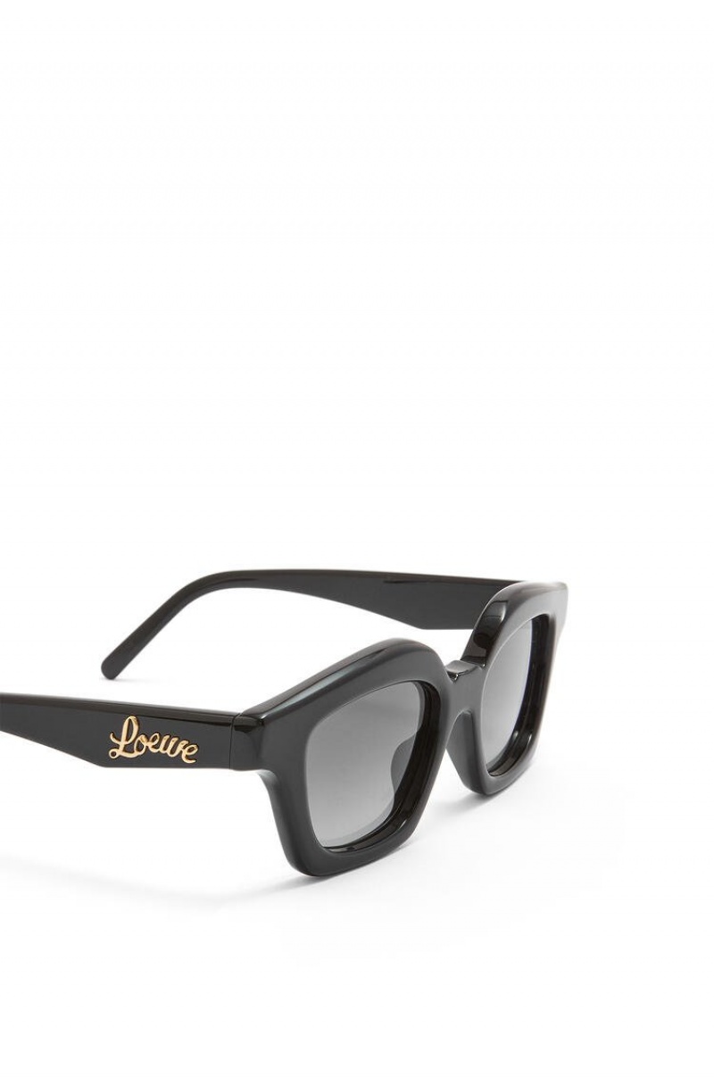 Gafas de Sol Loewe Small browline sunglasses in acetate Mujer Negras | 017SRZXTJ