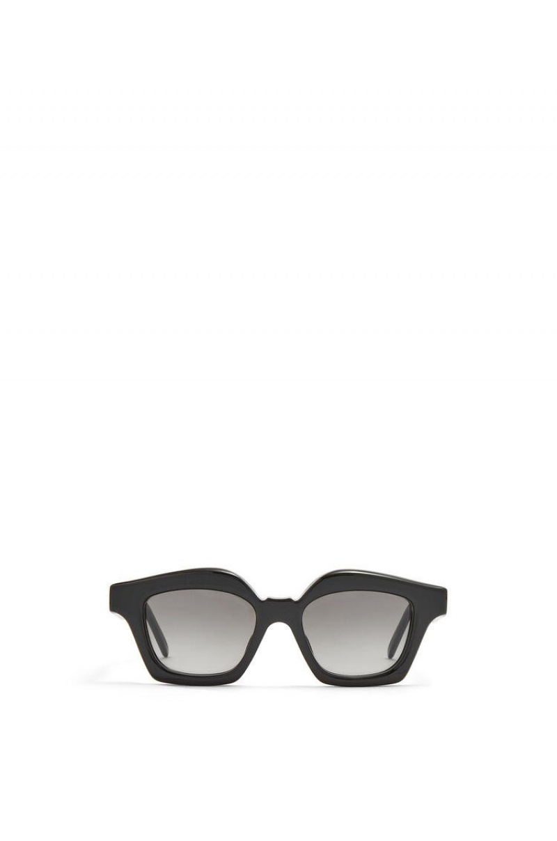 Gafas de Sol Loewe Small browline sunglasses in acetate Mujer Negras | 017SRZXTJ