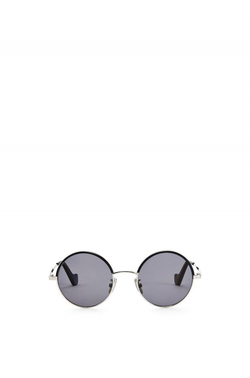 Gafas de Sol Loewe Small round sunglasses in metal Mujer Gris | 513UHMLNR