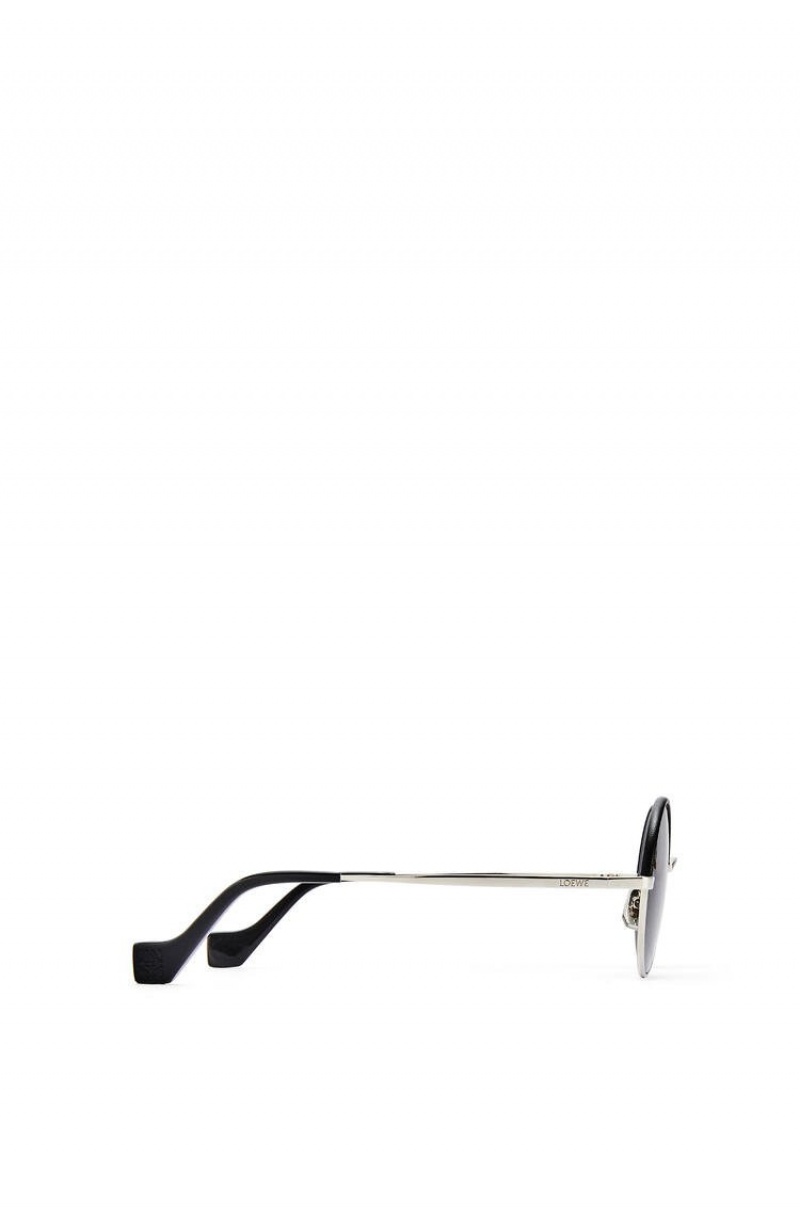 Gafas de Sol Loewe Small round sunglasses in metal Hombre Gris | 854GDBLEO