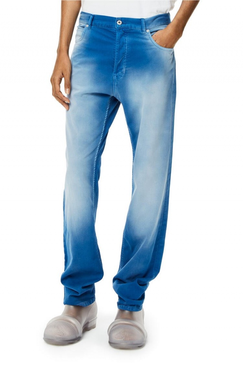 Jeans Loewe Jeans in sunbleach denim Hombre Azules | 783HSFZVI