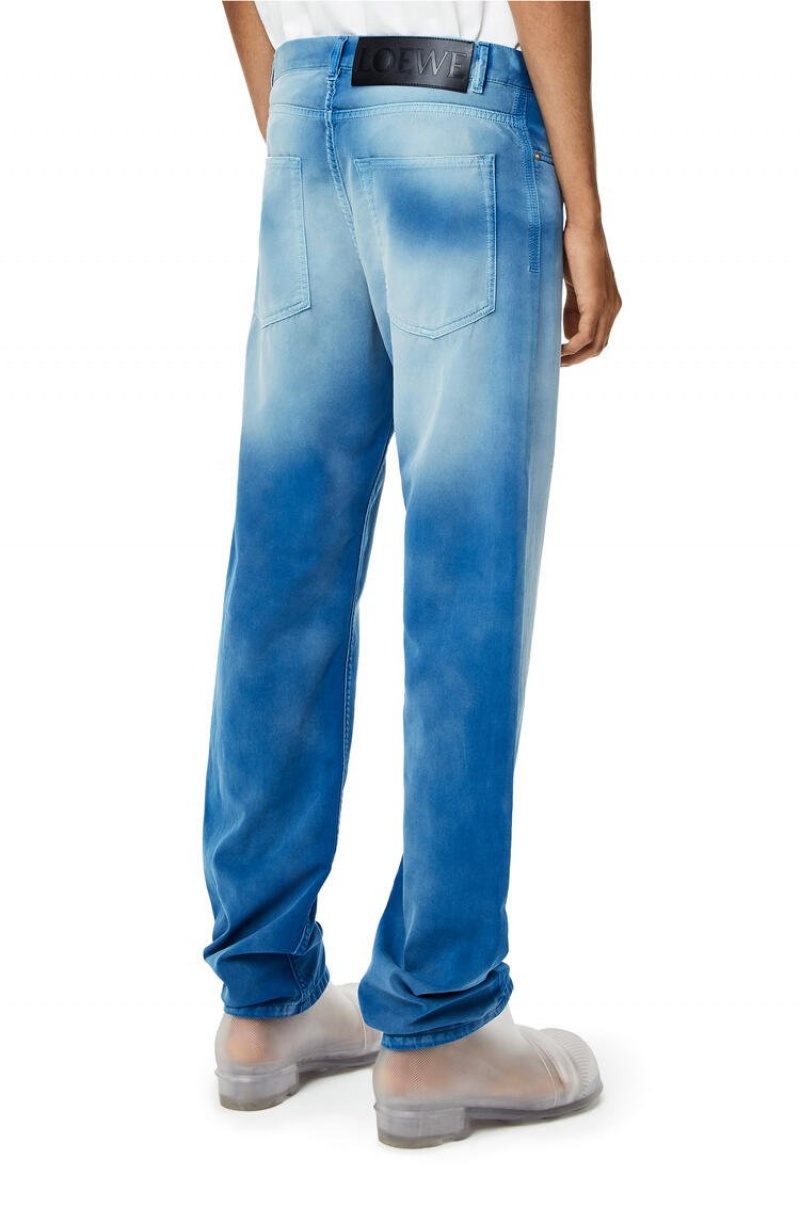 Jeans Loewe Jeans in sunbleach denim Hombre Azules | 783HSFZVI