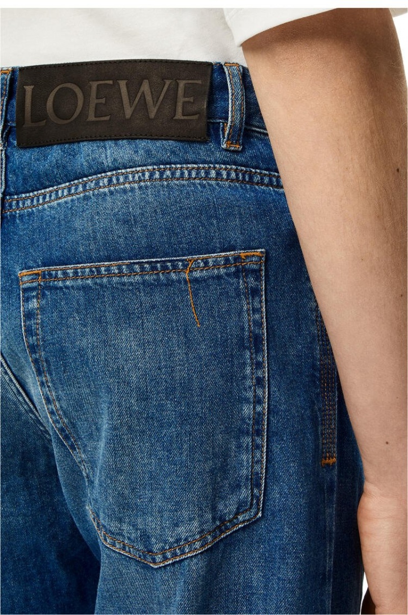 Jeans Loewe Jeans in washed denim Hombre Indigo Azules | 234LVIURF