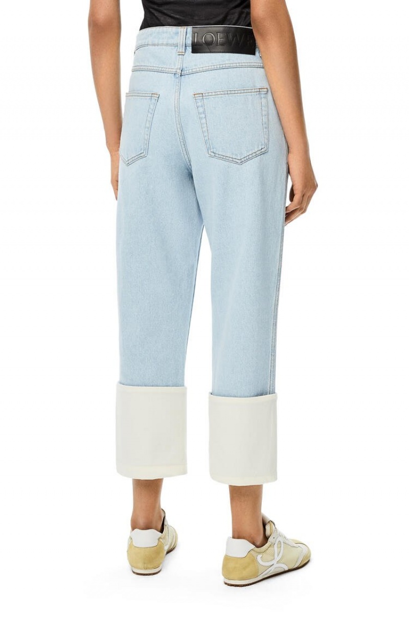 Jenas Loewe Fisherman jeans in denim Mujer Azules Claro | 370KTOBWU