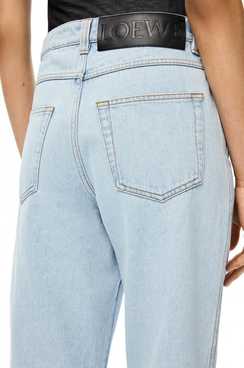 Jenas Loewe Fisherman jeans in denim Mujer Azules Claro | 370KTOBWU