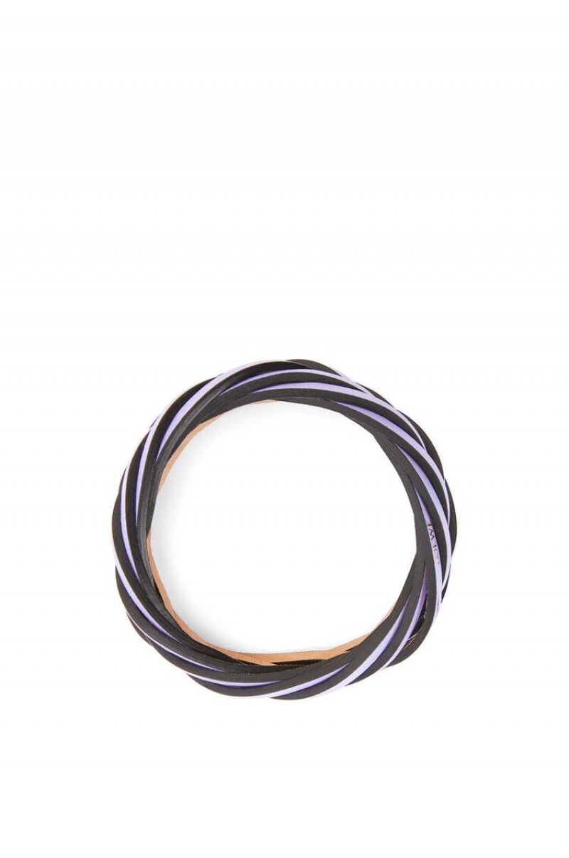 Joyería Loewe Braided bangle in classic calfskin Mujer Lavanda | 271QYLSMW