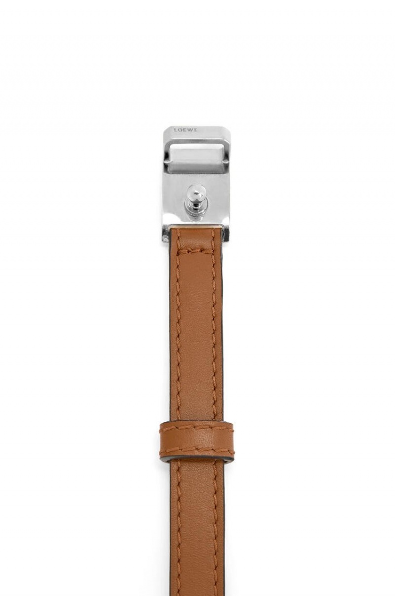 Joyería Loewe Double bracelet in calfskin Mujer Tan | 259ZUYDFB