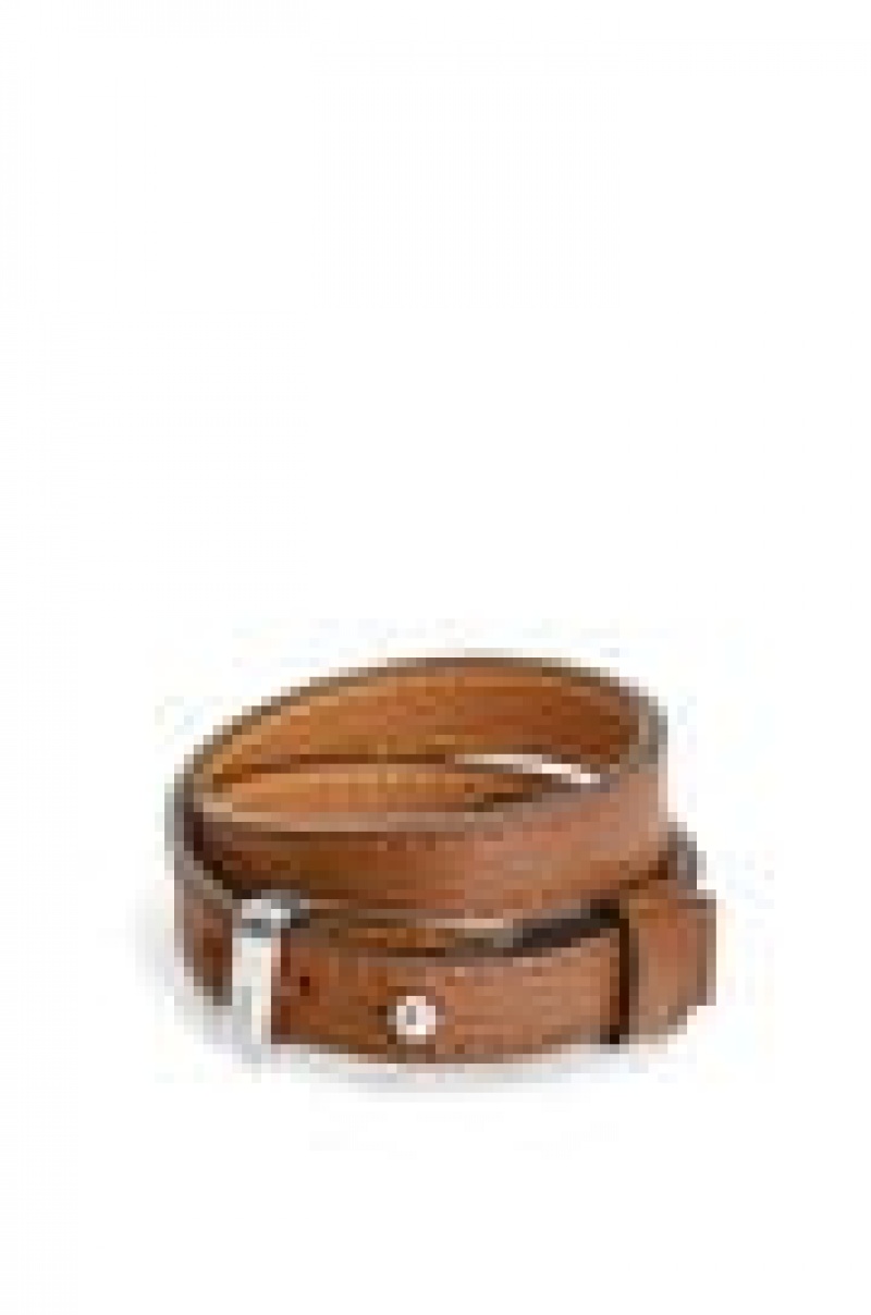 Joyería Loewe Double bracelet in calfskin Mujer Tan | 259ZUYDFB