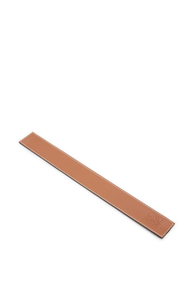 Joyería Loewe Small slap bracelet in calfskin Mujer Tan | 521RAHJMK