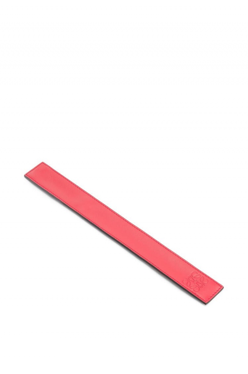 Joyería Loewe Small slap bracelet in calfskin Mujer Rosas | 568RNCPWJ