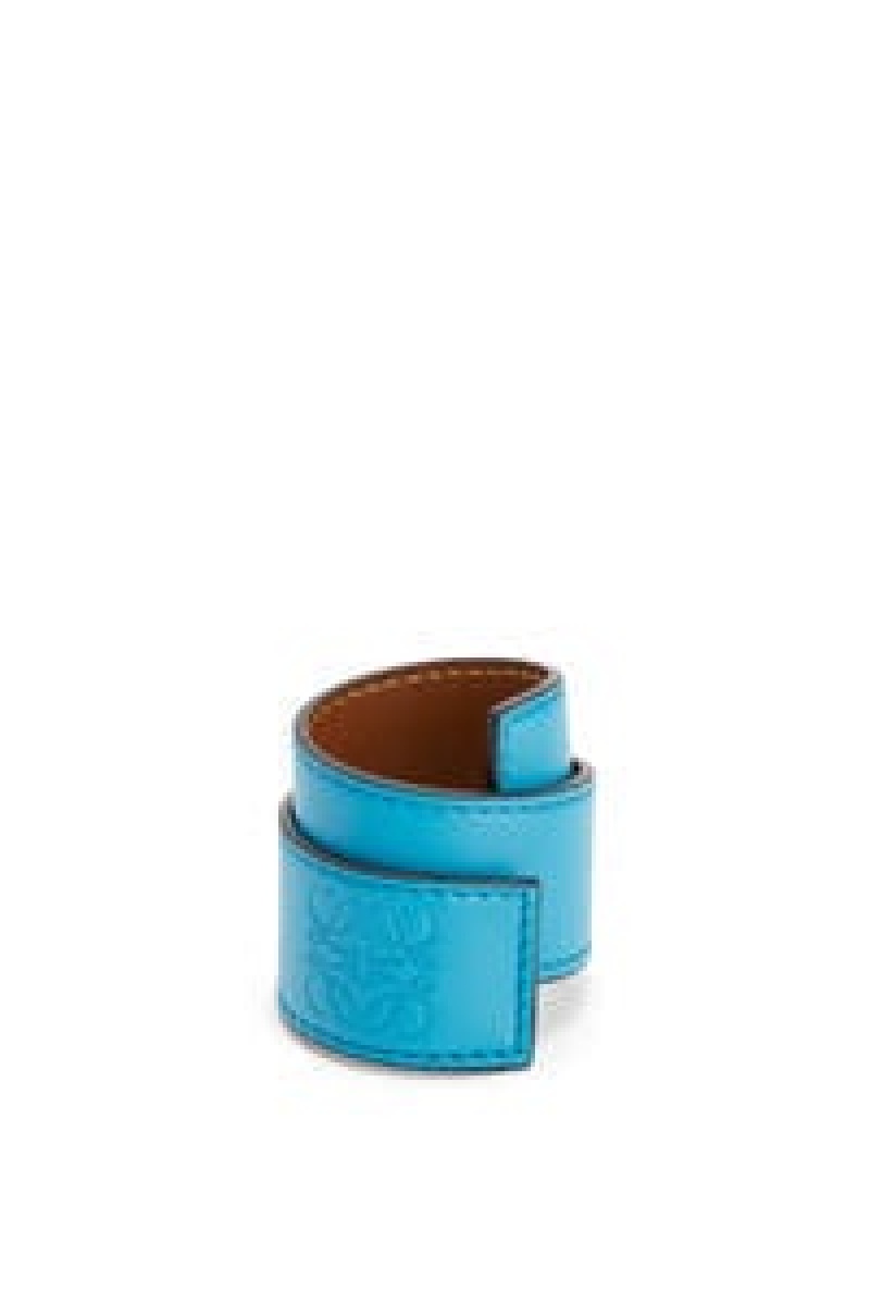 Joyería Loewe Small slap bracelet in calfskin Mujer Rosas | 568RNCPWJ