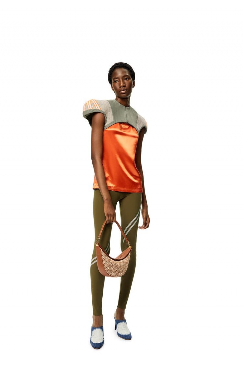 Leggins Loewe LOEWE leggings in polyamide Mujer Verde | 065FVTYND