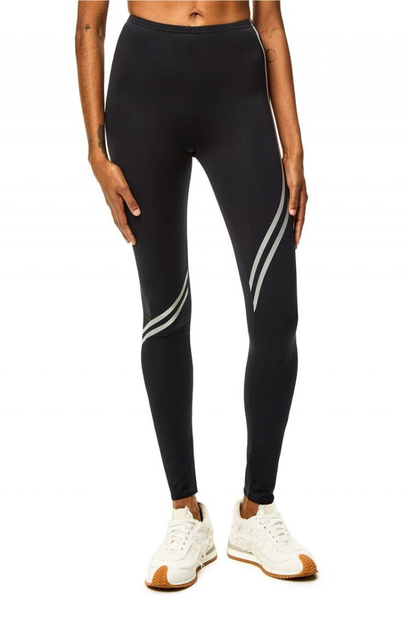 Leggins Loewe LOEWE leggings in polyamide Mujer Negras | 134GXFOKA