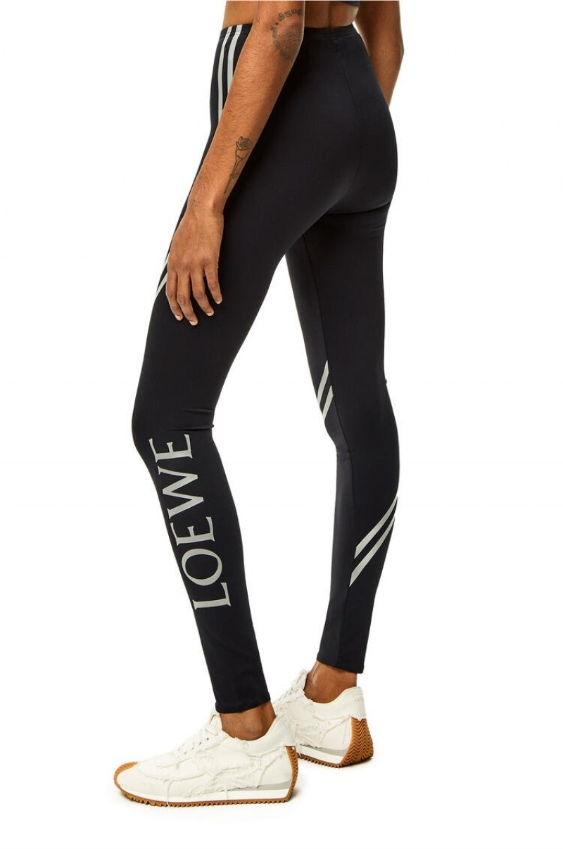 Leggins Loewe LOEWE leggings in polyamide Mujer Negras | 134GXFOKA