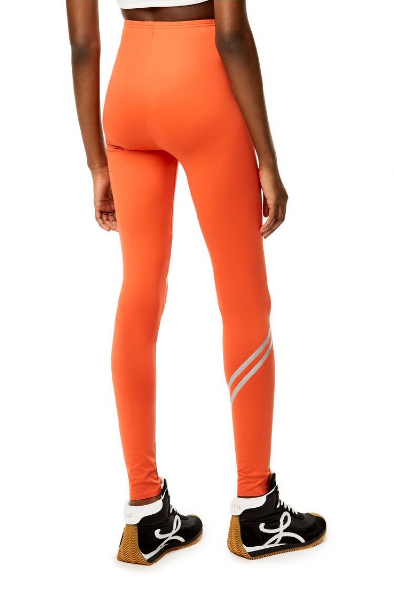 Leggins Loewe LOEWE leggings in polyamide Mujer Naranjas | 384TPLKNX