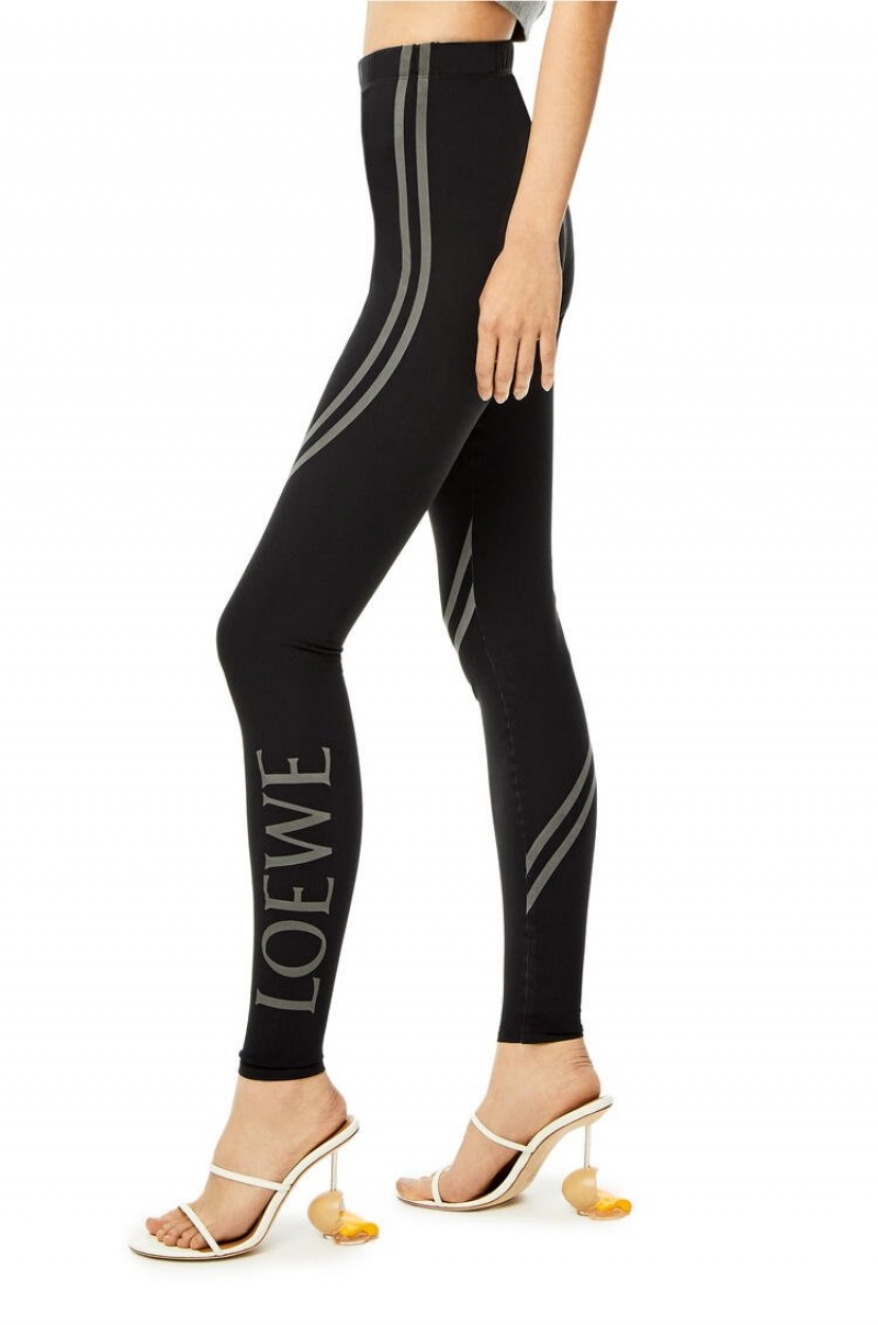 Leggins Loewe LOEWE leggings in polyamide and elastane Mujer Negras | 125MVDTOF