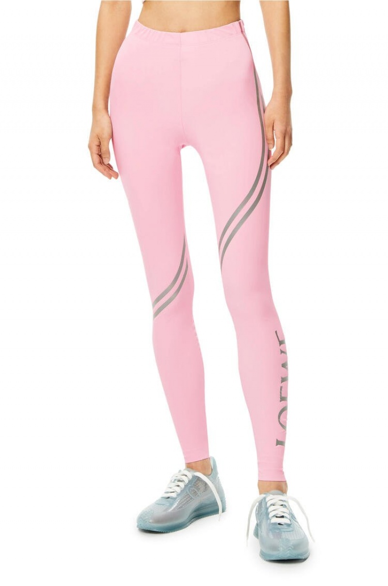 Leggins Loewe LOEWE leggings in polyamide and elastane Mujer Rosas | 180VQFPBE