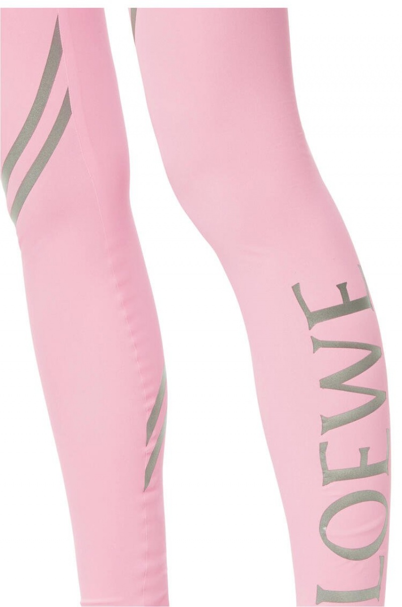 Leggins Loewe LOEWE leggings in polyamide and elastane Mujer Rosas | 180VQFPBE