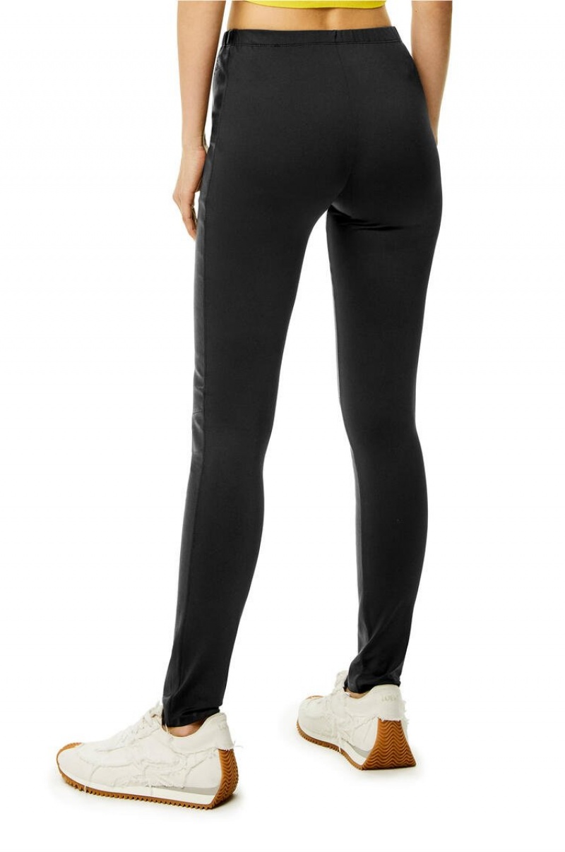 Leggins Loewe Leggings in nappa Mujer Negras | 269ILAQWT