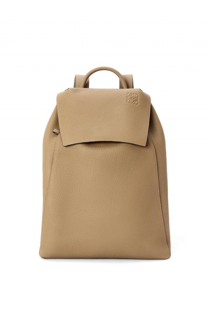 Mochilas Loewe Drawstring Backpack in grained calfskin Hombre Verde Menta | 023QWADXO