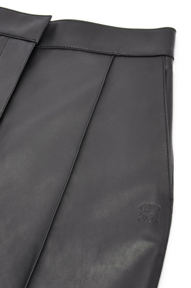 Pantalones Loewe Balloon trousers in nappa Mujer Negras | 982PBEOLK