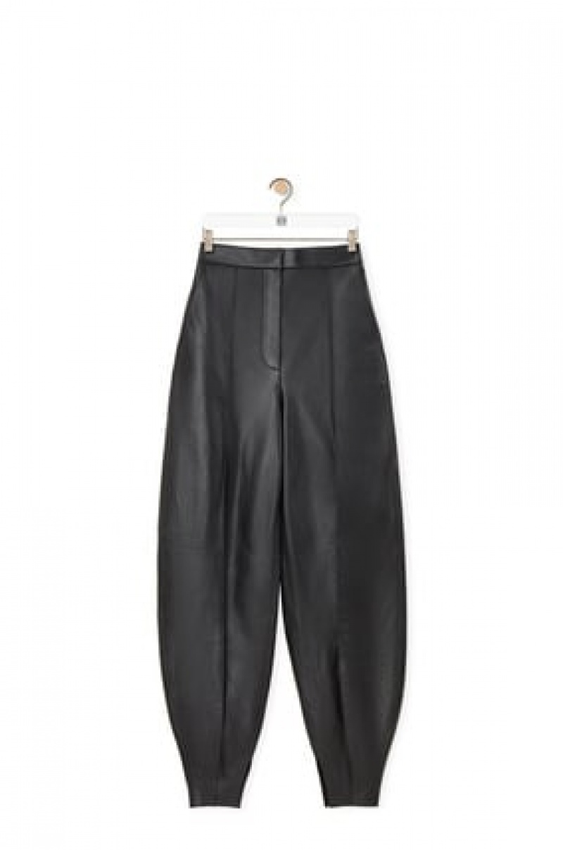 Pantalones Loewe Balloon trousers in nappa Mujer Negras | 982PBEOLK