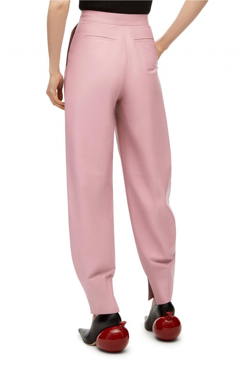 Pantalones Loewe Balloon trousers in nappa Mujer Rosas Claro | 793NTKVSI