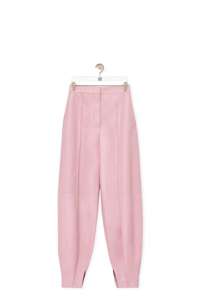 Pantalones Loewe Balloon trousers in nappa Mujer Rosas Claro | 793NTKVSI