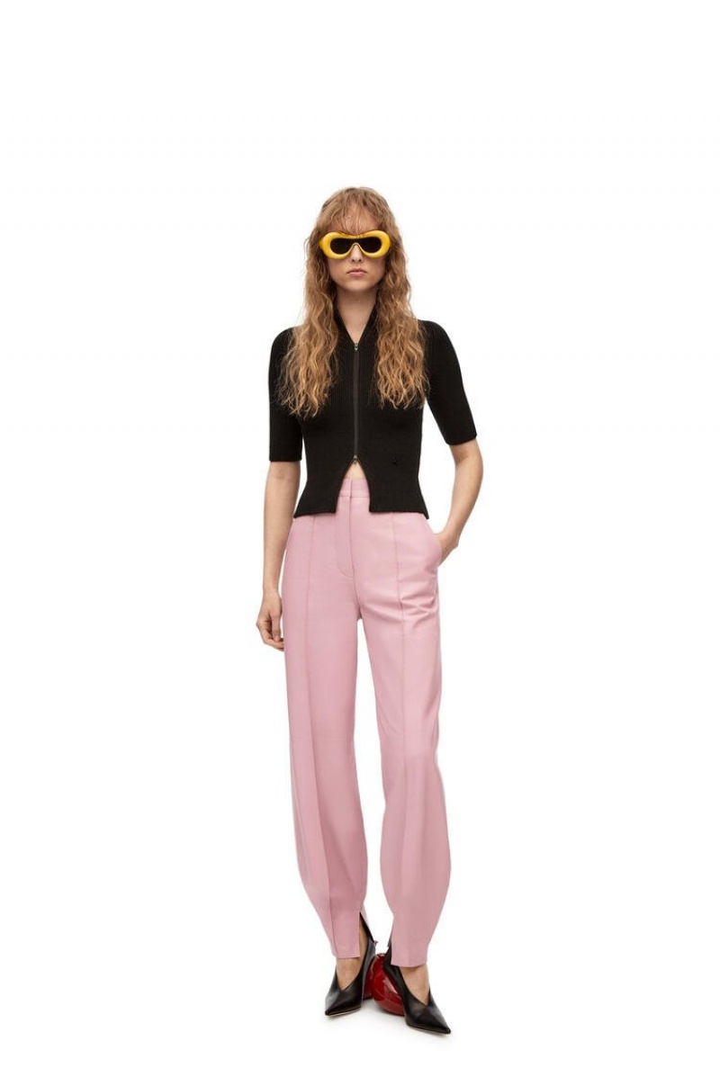 Pantalones Loewe Balloon trousers in nappa Mujer Rosas Claro | 793NTKVSI