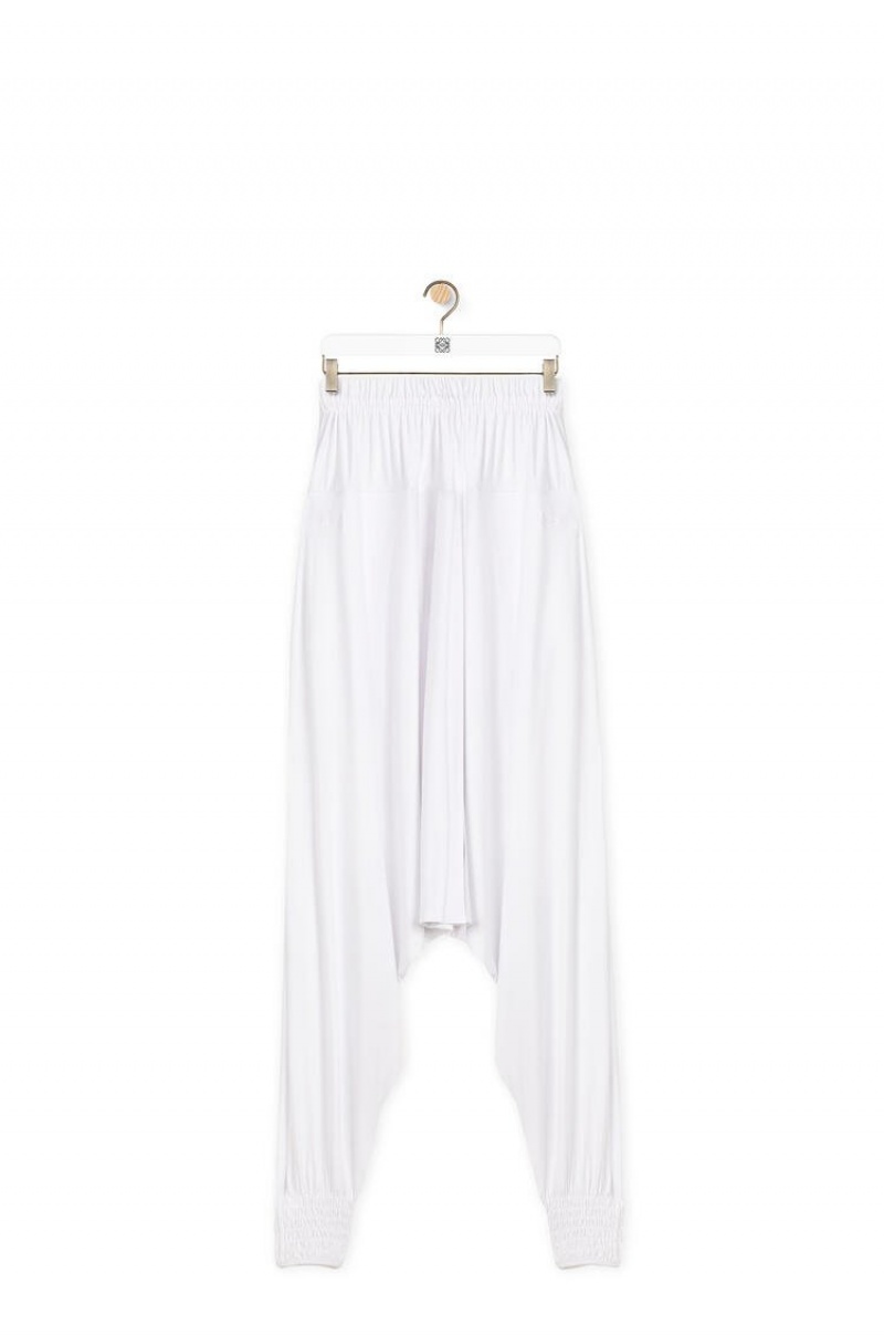 Pantalones Loewe Balloon trousers in viscose Mujer Blancas | 478JICSFM