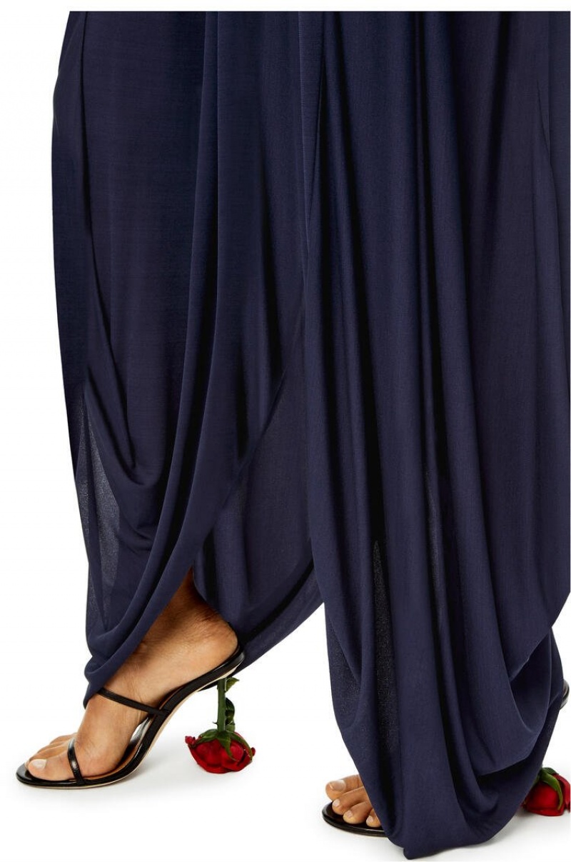 Pantalones Loewe Balloon trousers in viscose Mujer Night | 875ZIAWYR