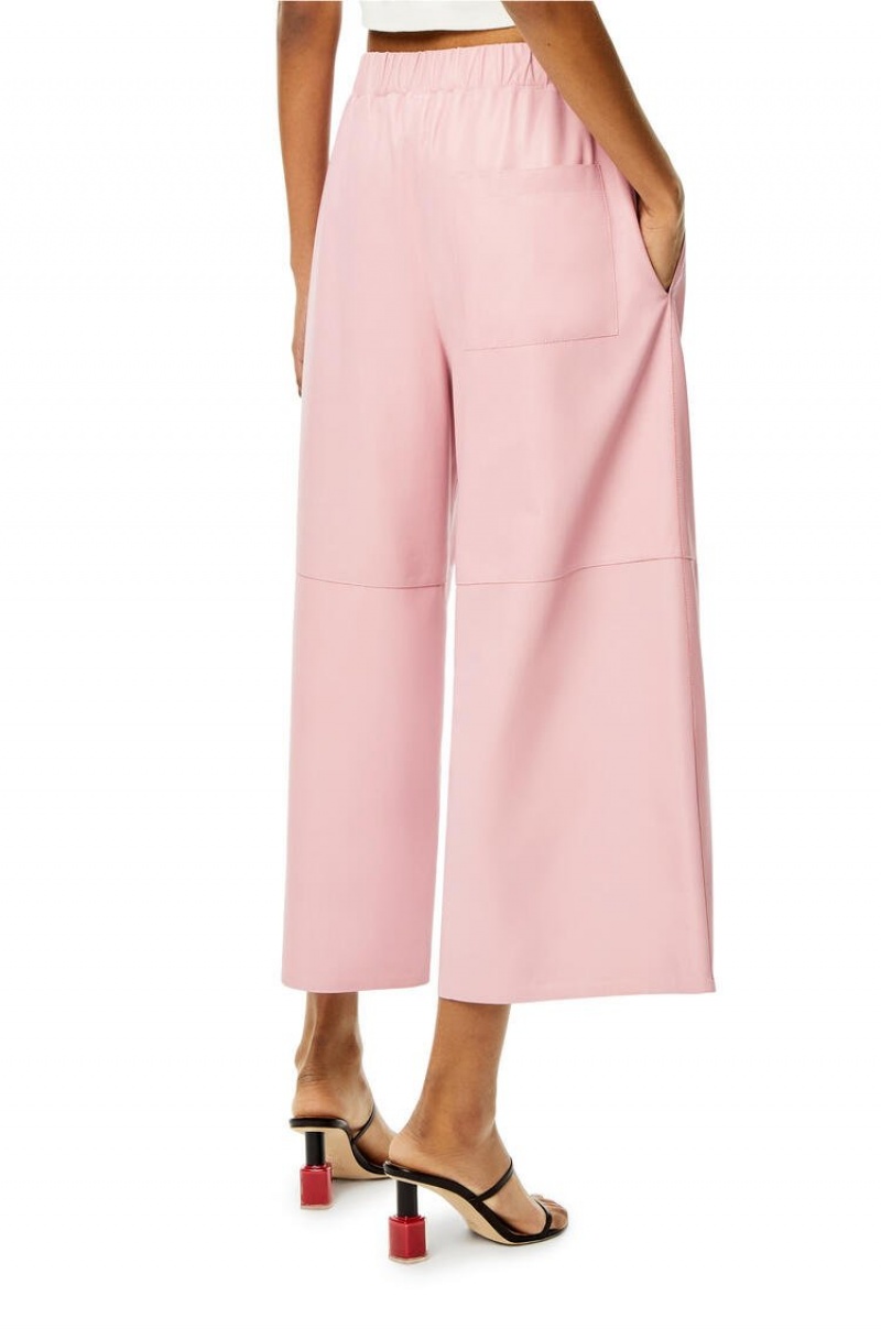 Pantalones Loewe Cropped elasticated trousers Mujer Peony | 043VDXBKG