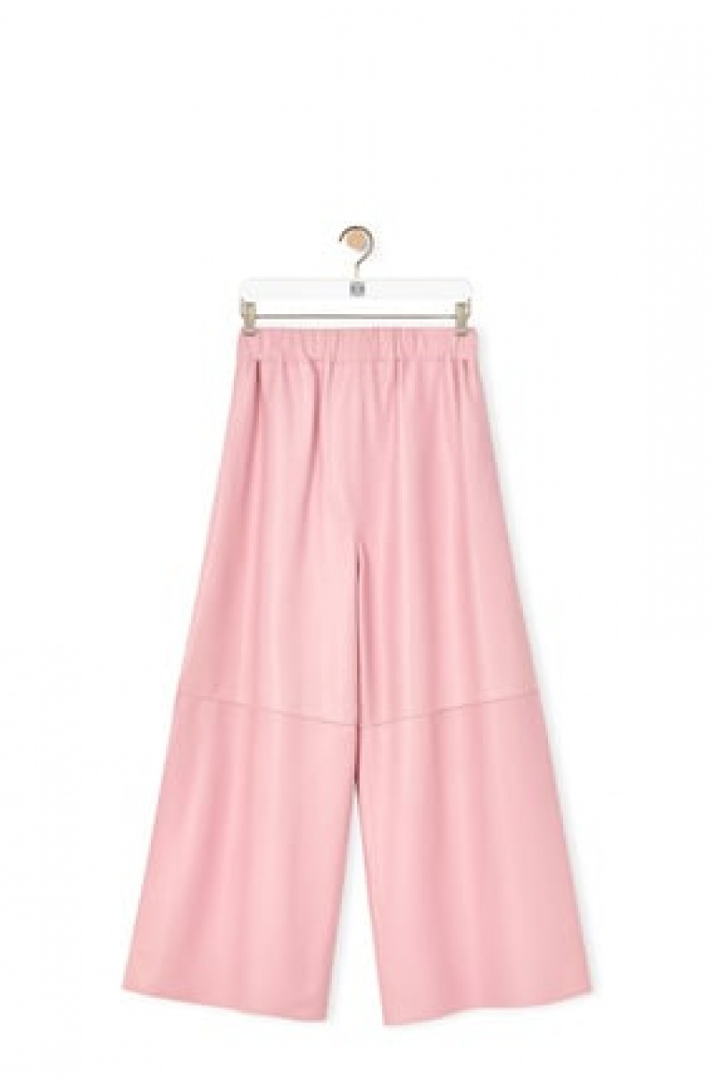 Pantalones Loewe Cropped elasticated trousers Mujer Peony | 043VDXBKG