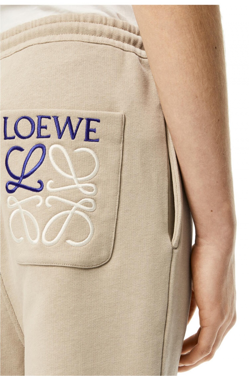 Pantalones Loewe Jogging trousers in cotton Hombre Gris | 750WEYTBO