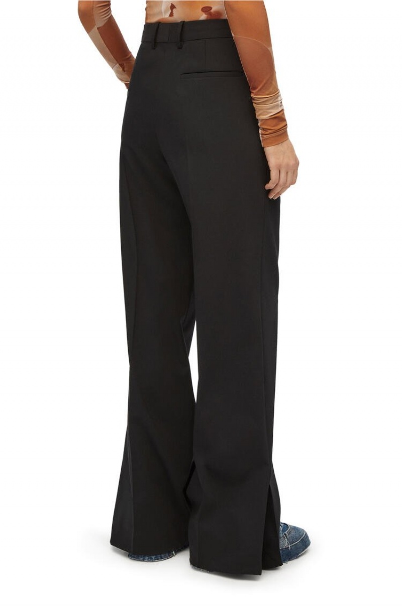 Pantalones Loewe Tailored trousers in wool Mujer Negras | 069BPRIYQ