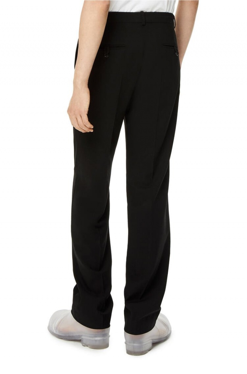 Pantalones Loewe Tailored trousers in wool Hombre Negras | 732UYISTZ