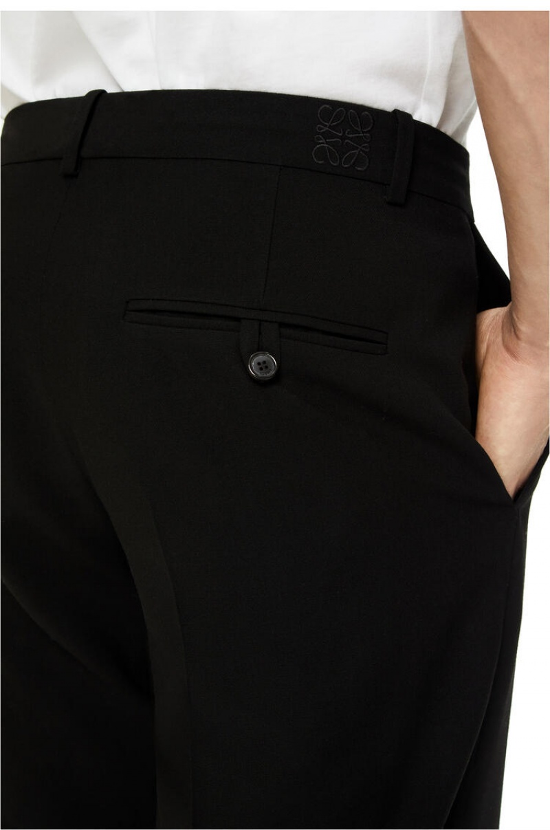 Pantalones Loewe Tailored trousers in wool Hombre Negras | 732UYISTZ