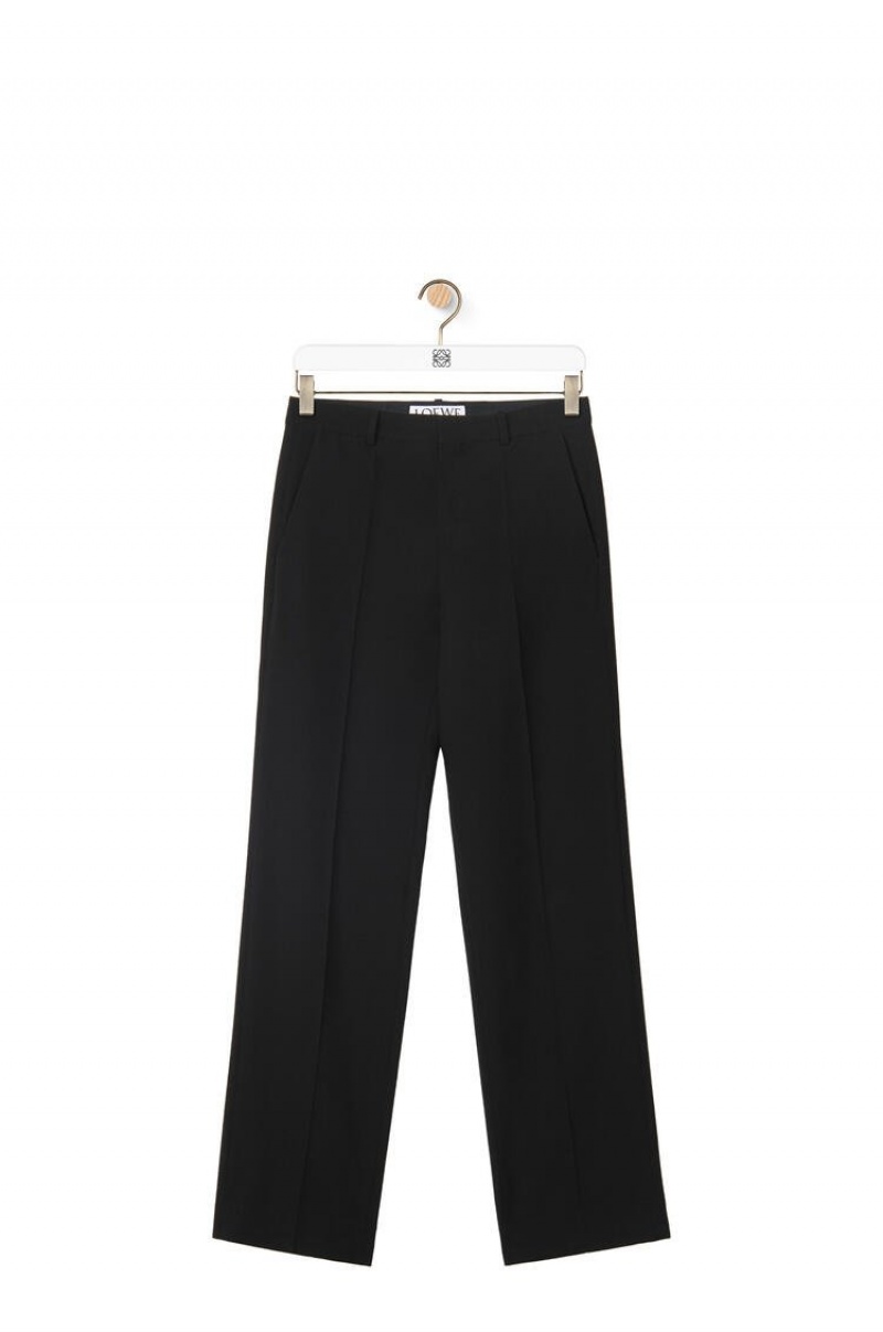 Pantalones Loewe Tailored trousers in wool Hombre Negras | 732UYISTZ