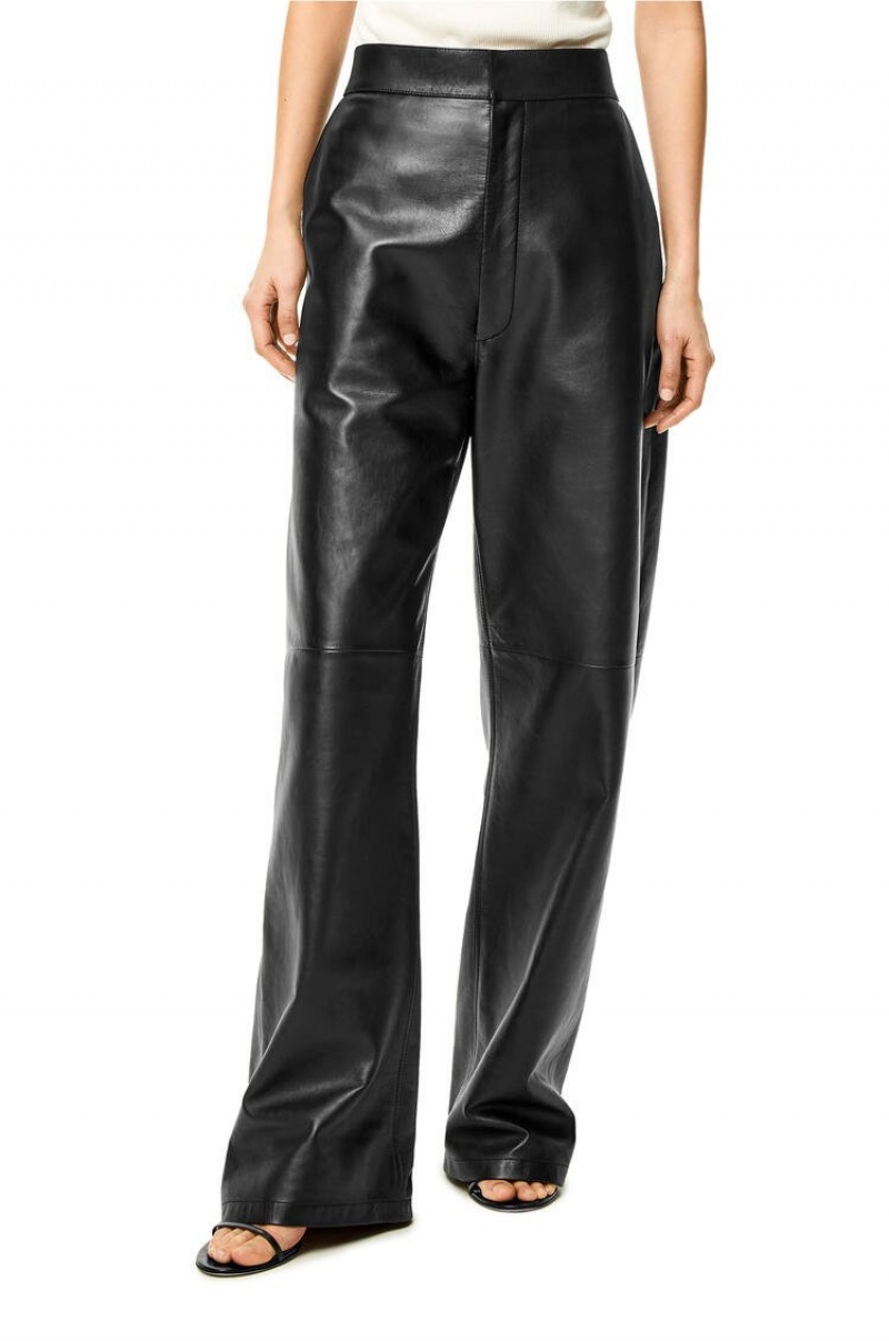 Pantalones Loewe Trousers in nappa Mujer Negras | 274MJQXVE