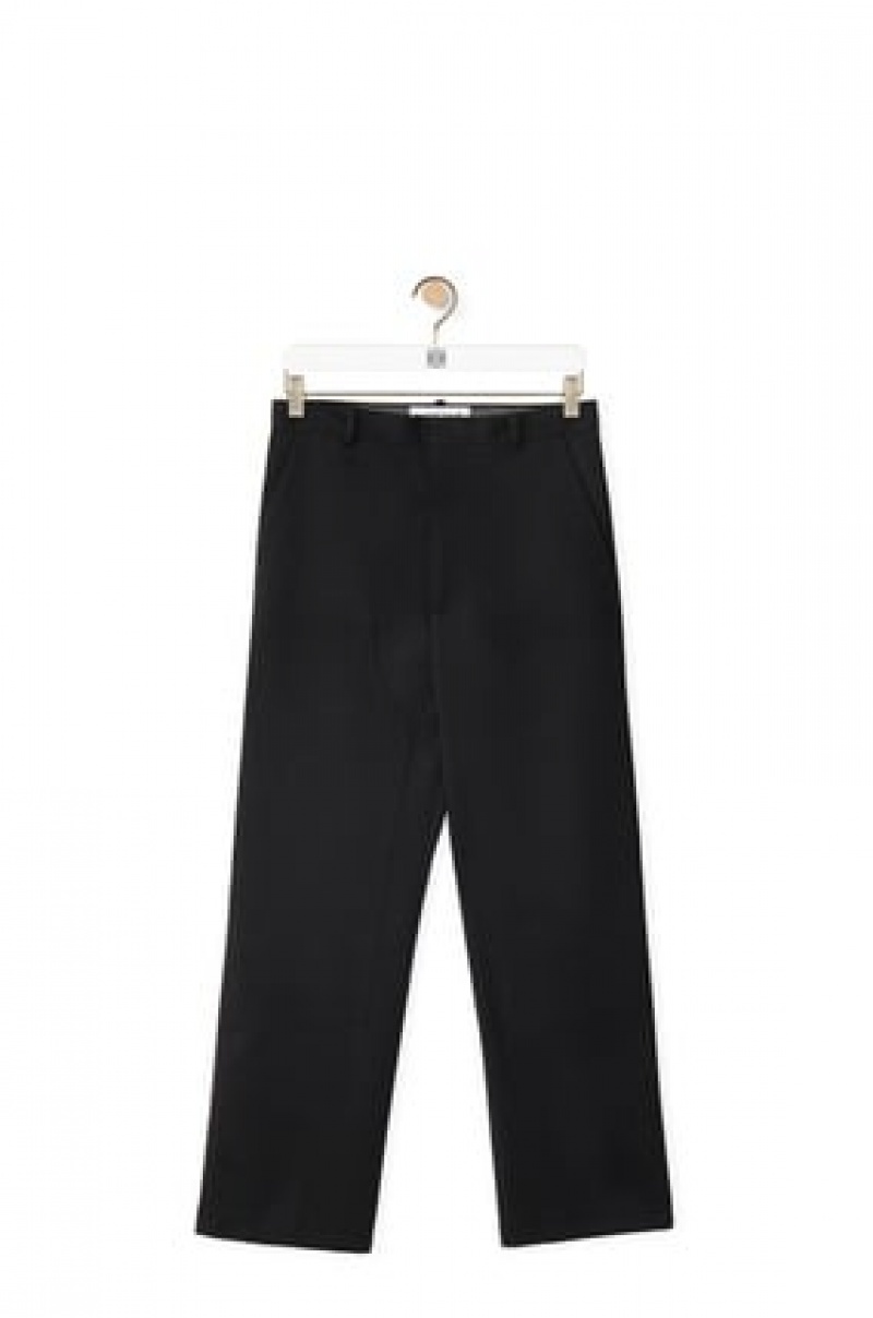 Pantalones Loewe Workwear trousers in wool Hombre Negras | 548QEMVBP