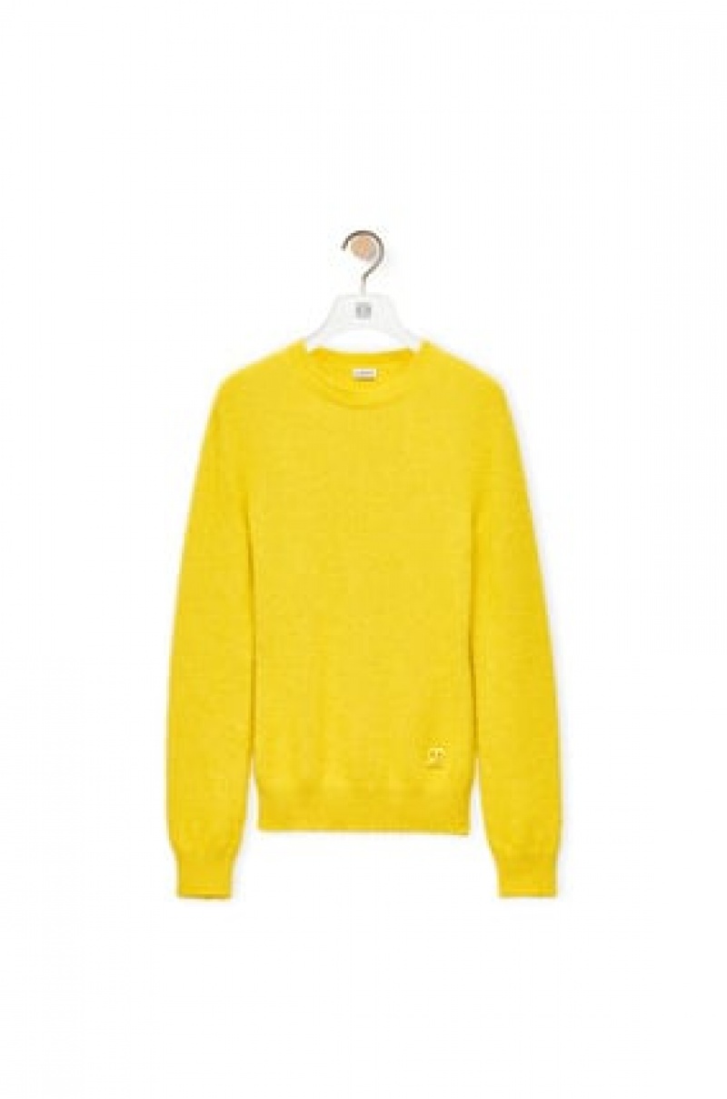 Prendas De Punto Loewe Sparkle sweater in viscose Mujer Amarillo | 905UFJLDZ