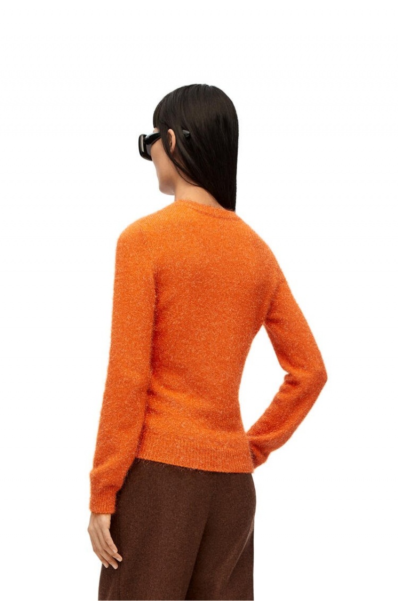 Prendas De Punto Loewe Sparkle sweater in viscose Mujer Naranjas | 206CSFRQG