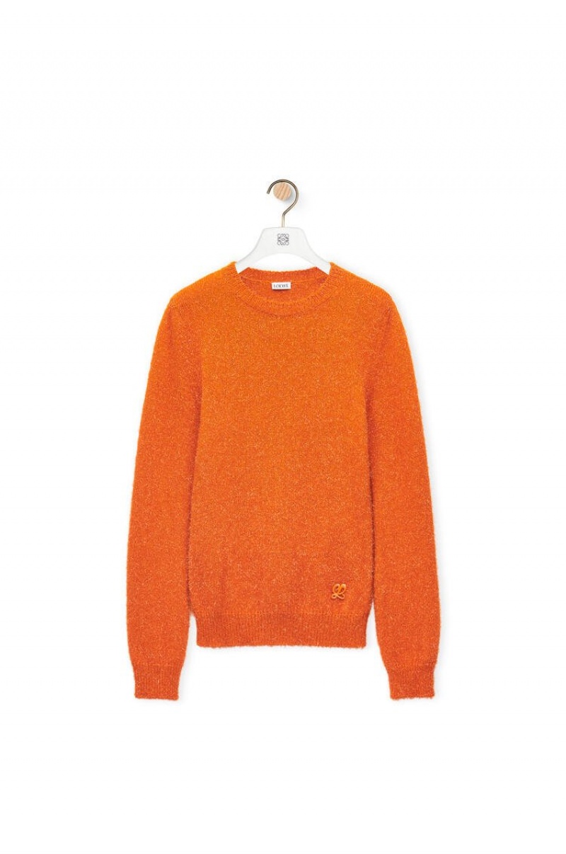 Prendas De Punto Loewe Sparkle sweater in viscose Mujer Naranjas | 206CSFRQG