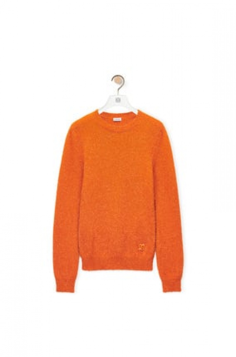 Prendas De Punto Loewe Sparkle sweater in viscose Mujer Naranjas | 206CSFRQG