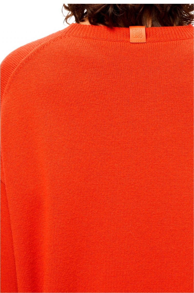 Prendas De Punto Loewe Sueter in cashmere Mujer Naranjas | 301EPSYWI