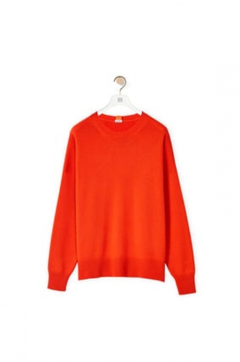 Prendas De Punto Loewe Sueter in cashmere Mujer Naranjas | 301EPSYWI