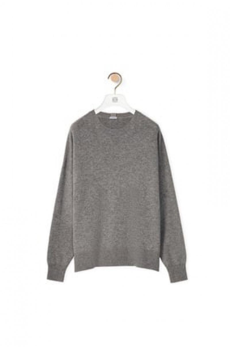 Prendas De Punto Loewe Sueter in cashmere Mujer Gris | 216HGOEZS